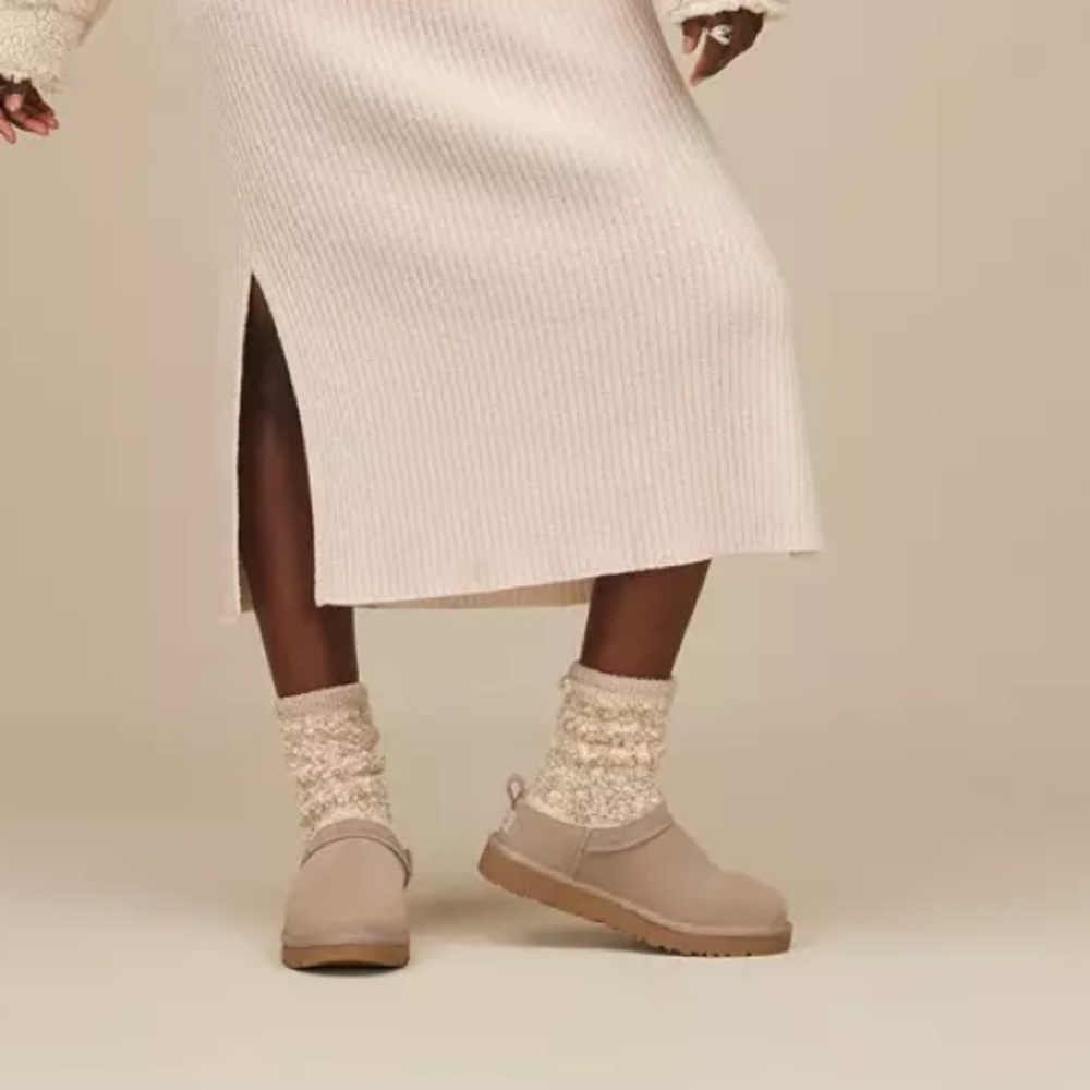 UGG Classic Micro Boots in Sand Suede
